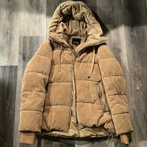 Sam Edelman corduroy teddy bomber puffer
